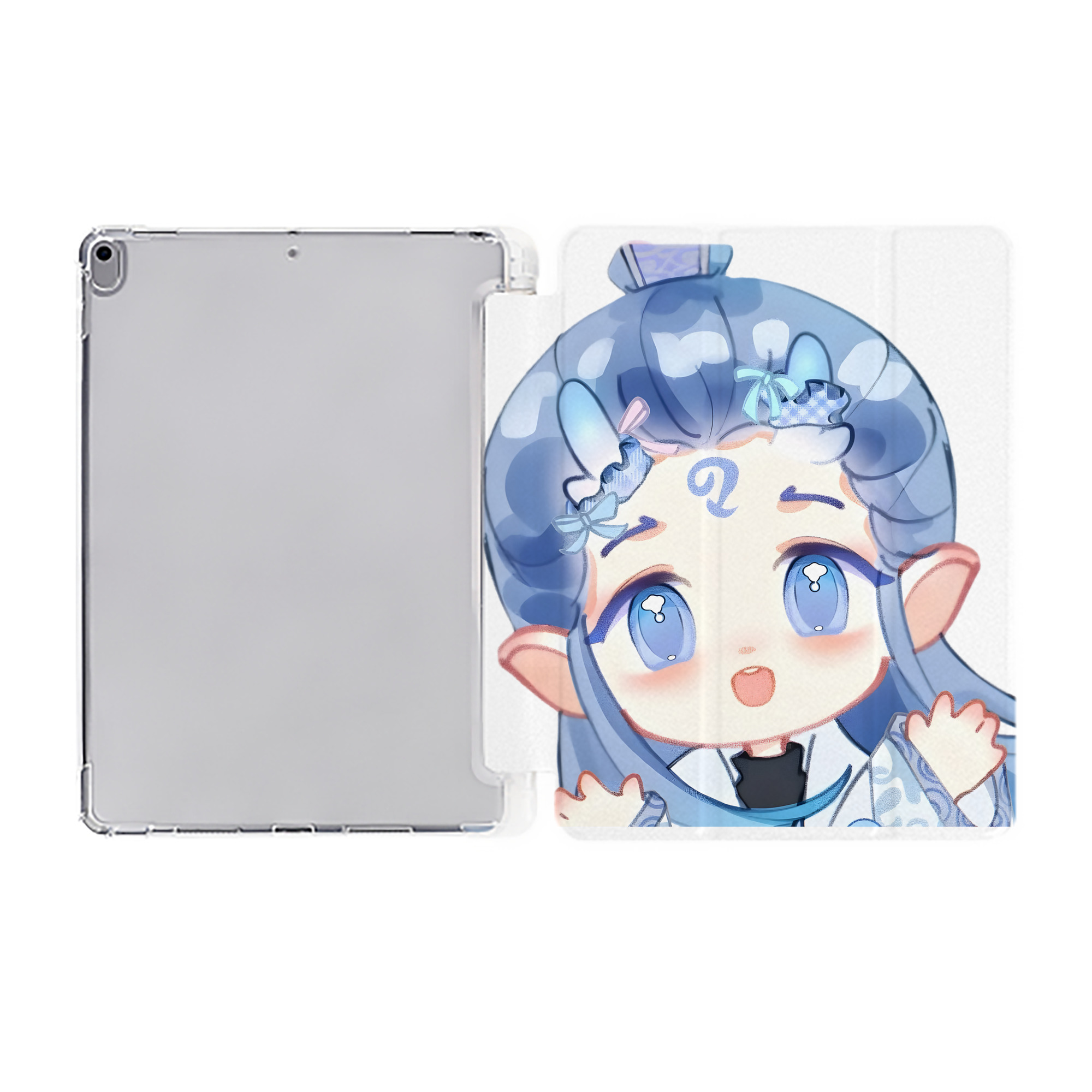 （画像用） Ne Zha 2 ナタ 魔童の大暴れ IPad ケース ペン収納付き 三つ折りスタンド PUレザー×シリコン 対応機種9.5/10.5/10.9インチ